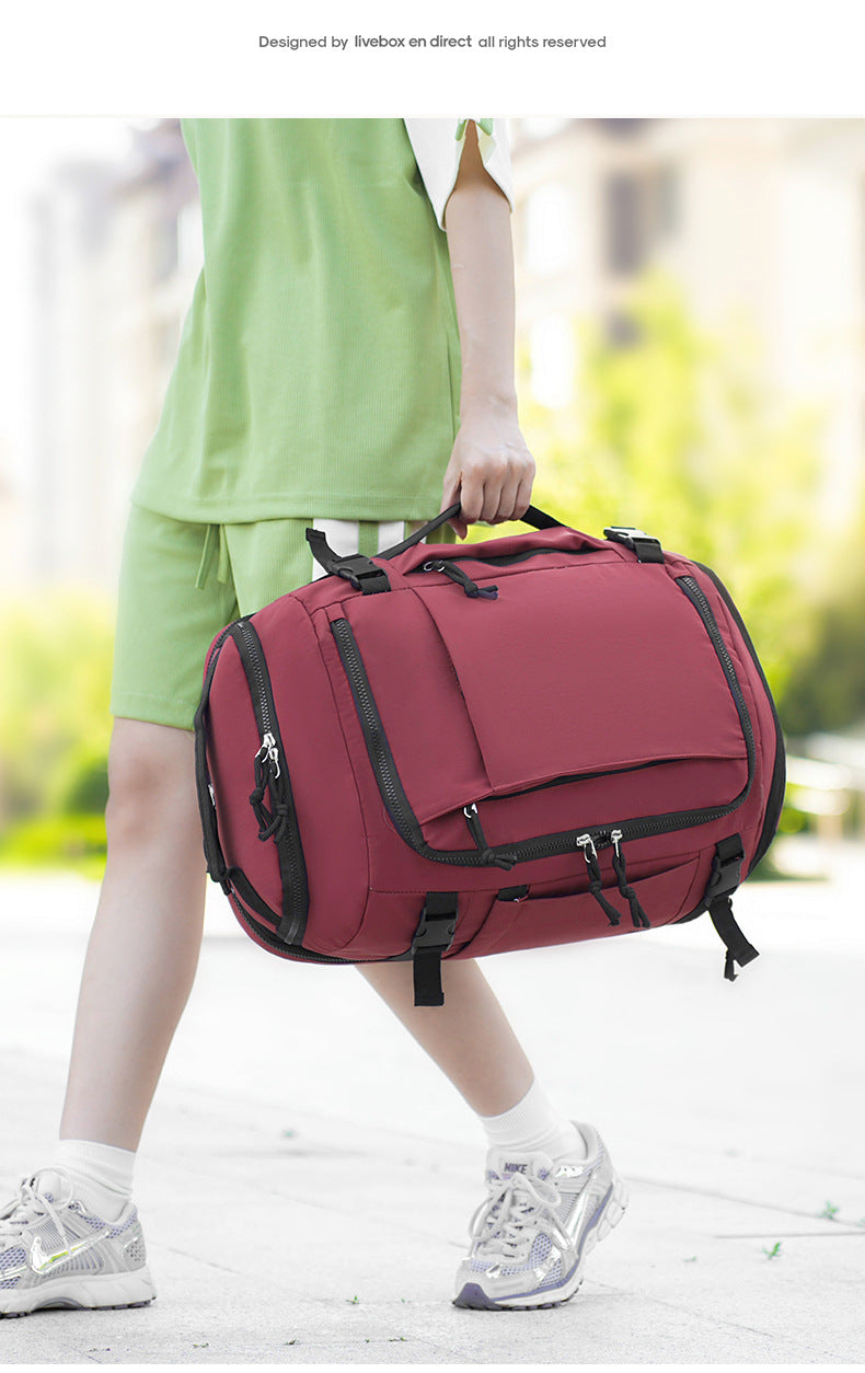 Orange Stylish & Spacious Backpack – Lightweight, Expandable Travel & Daily Use Rucksack (31×20×43cm)