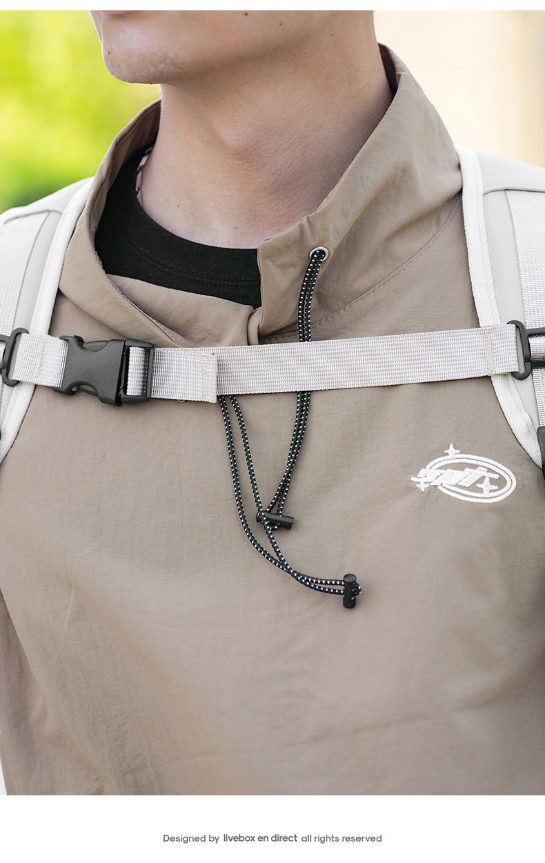 Orange Stylish & Spacious Backpack – Lightweight, Expandable Travel & Daily Use Rucksack (31×20×43cm)