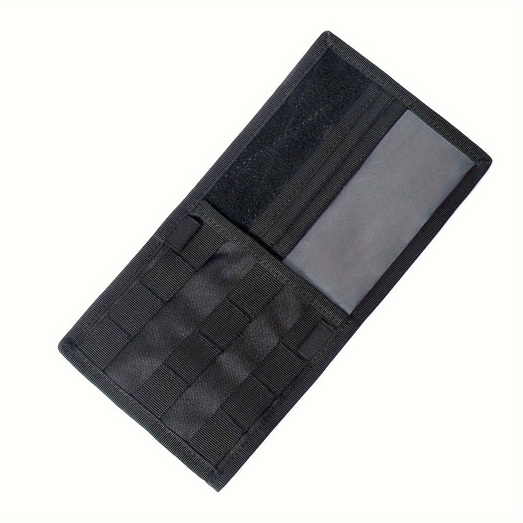 2 Pcs Black Car Sun Visor Organizer – Multi-Purpose Tactical Storage Bag for Tools, Cards &amp; Gear