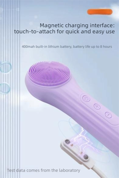 Pink Multi-Functional Silicone Facial Cleansing Brush – Ultrasonic & Heat Infusion Beauty Device