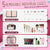 Large Capacity Travel Makeup Backpack with 5 Removable Organizer Cases & Jewelry Roll(pink)