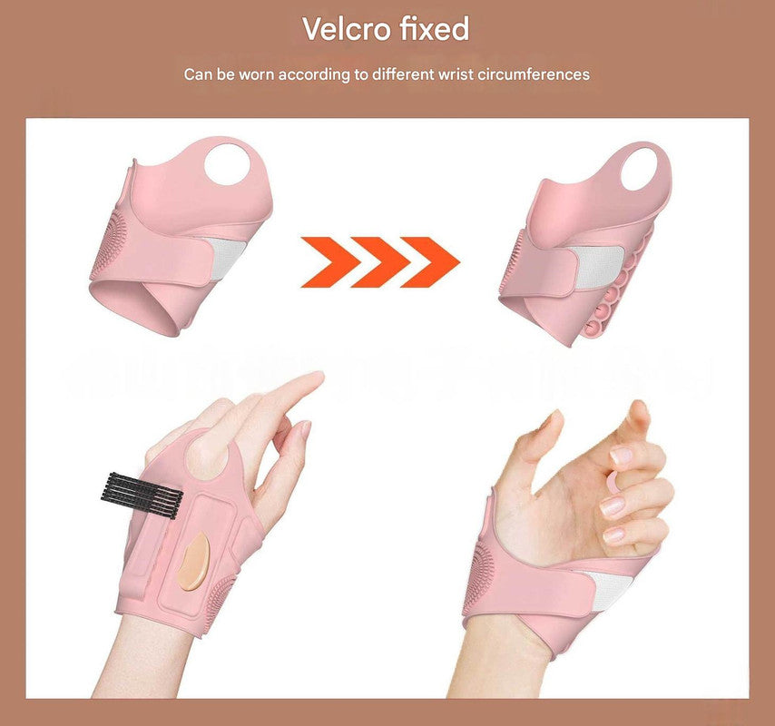 2pc Multi-Functional Silicone Makeup Artist Wristband - Wearable Palette, Brush Holder & Cleaner(pink)