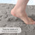 Plush Embossed Leaf Bath Mat - Ultra Soft, Absorbent & Non-Slip Bathroom Rug(White 50*80㎝)