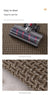 Absorbent & Dirt-Resistant Woven Kitchen Mat - Non-Slip Runner Rug for Home(Style Woven Red)