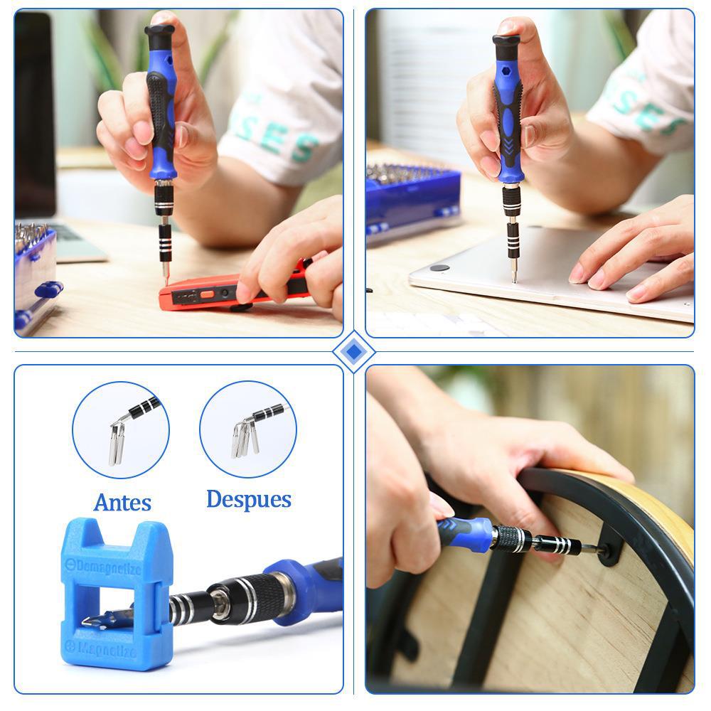 Professional 142-in-1 Precision Screwdriver Repair Tool Kit in Portable Oxford Bag(blue)