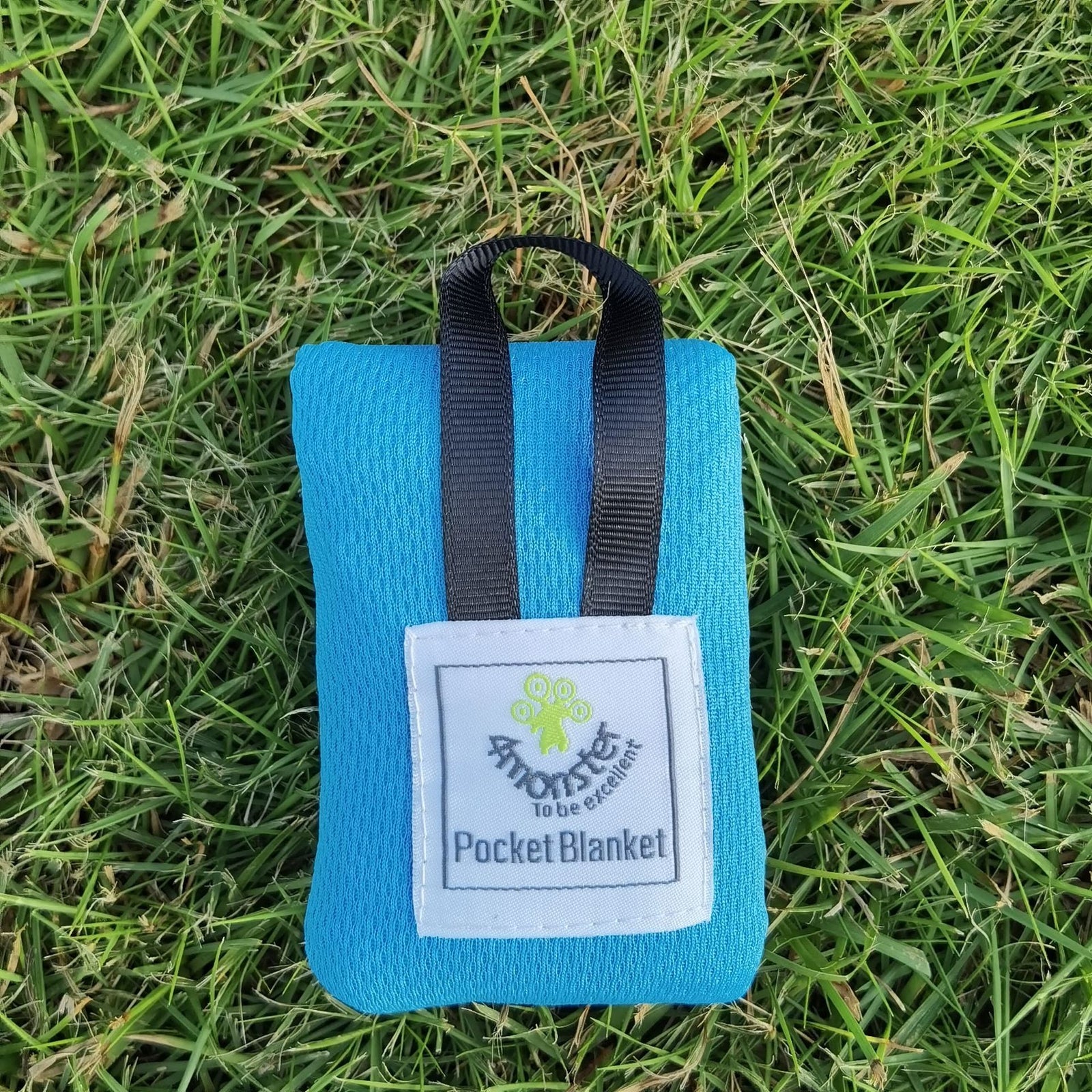 Blue (110*150cm) Compact Pocket Picnic Blanket - Waterproof & Sand-Proof Mat for Beach, Camping & Hiking