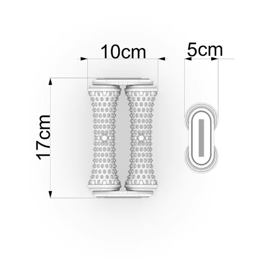 Purple Dual Foot Massager Roller - Therapeutic Deep Tissue Tool for Plantar Fasciitis, Arch Pain Relief & Muscle Relaxation