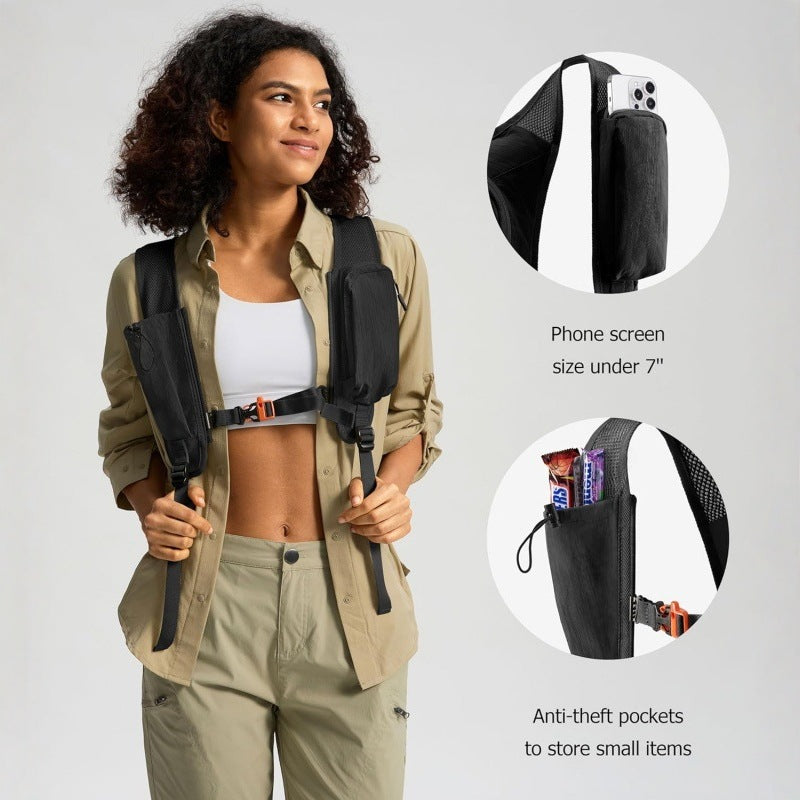 Grey Ultra-Lightweight Packable Backpack (10L) - Foldable Daypack for Travel, Hiking & Sports