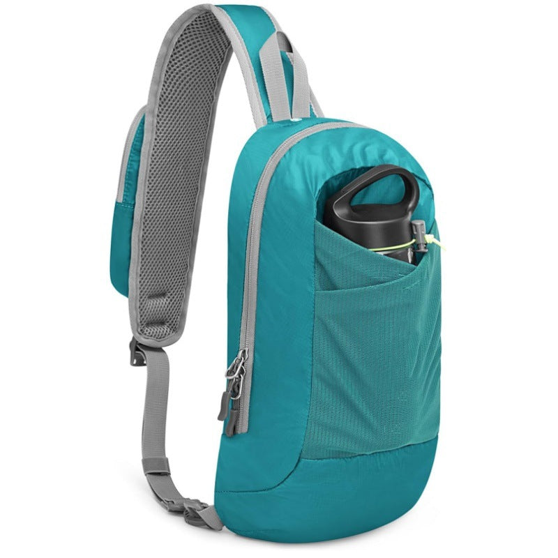 Green Lightweight Crossbody Sling Bag - Versatile Chest Daypack for Hiking, Travel &amp; Daily Use