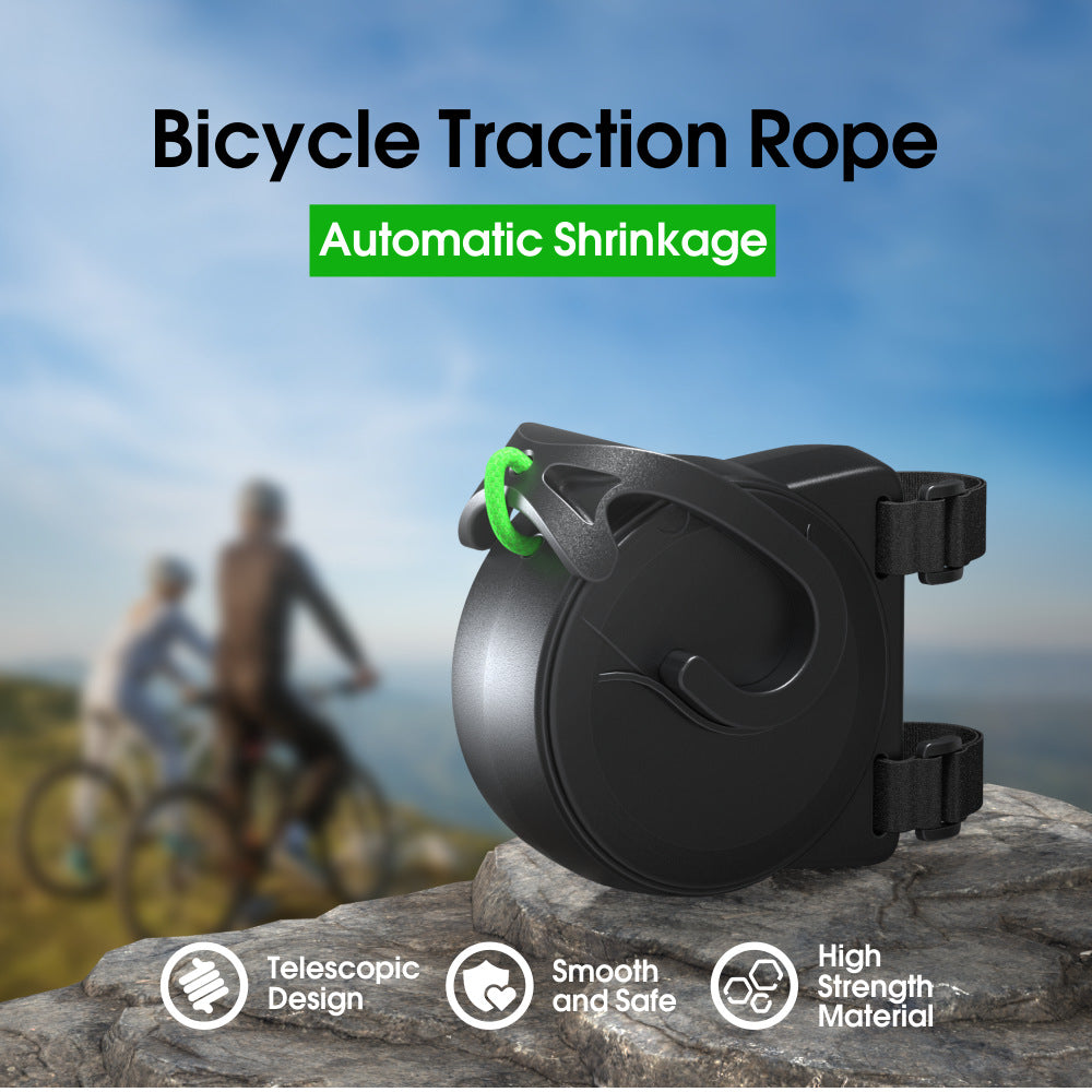 Retractable Bicycle Tow Rope for Kids - Parent-Child Bungee Towing System for Uphill Adventures