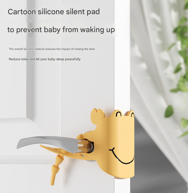 Green (6-Pack) Cute Crab Door Slam Stopper Set- Silicone Anti-Pinch & Quiet Latch Guard