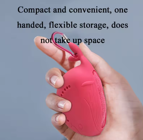 Purple 2-PCS Smart Whale Silicone Case Quick-Dry Towel Set - Portable & Cooling for Gym & Travel