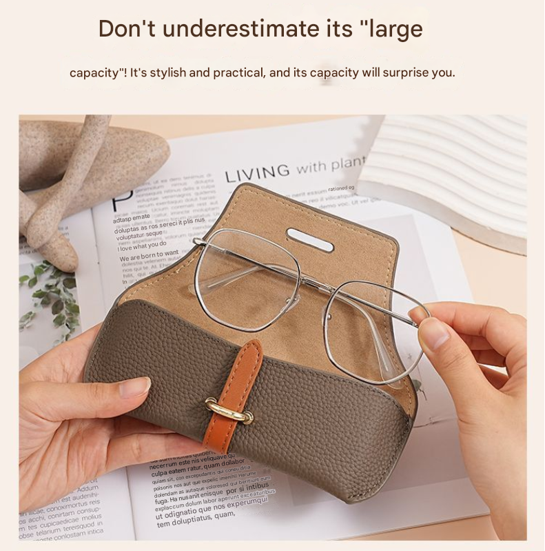 3 Pack Grey Chic Portable Glasses Case Set - Anti-Pressure Sunglass & Myopia Eyewear Protectors