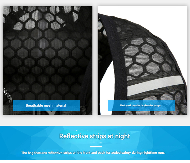 Green 5L Breathable Hydration Vest Pack - Sweat-Wicking Running Bag, Cross-border Cycling Backpack, Marathon Trail Travel Nylon Hiking Pack