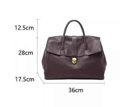 Sophisticated Ladies' Briefcase Tote Bag - High-End Business & Everyday Handbag (36x17.5x28 cm)