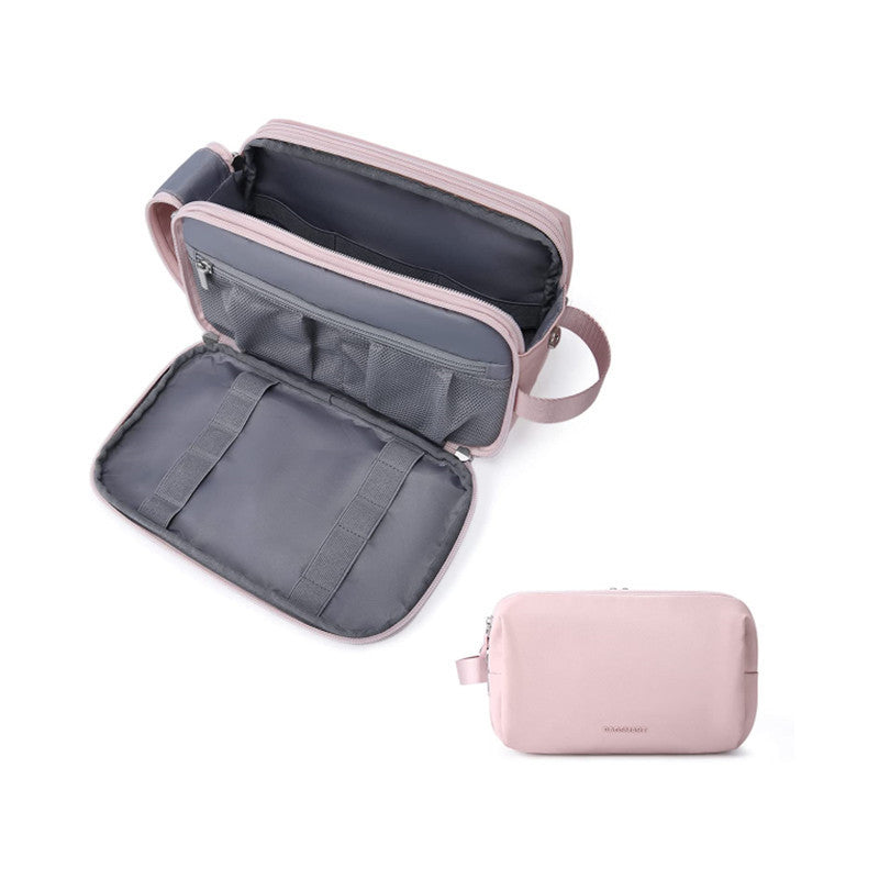 Pink Large Capacity Travel Toiletry Bag - Splash-Proof Organizer for Men&#39;s Business Trips &amp; Swimming (24x11.7x16 cm)