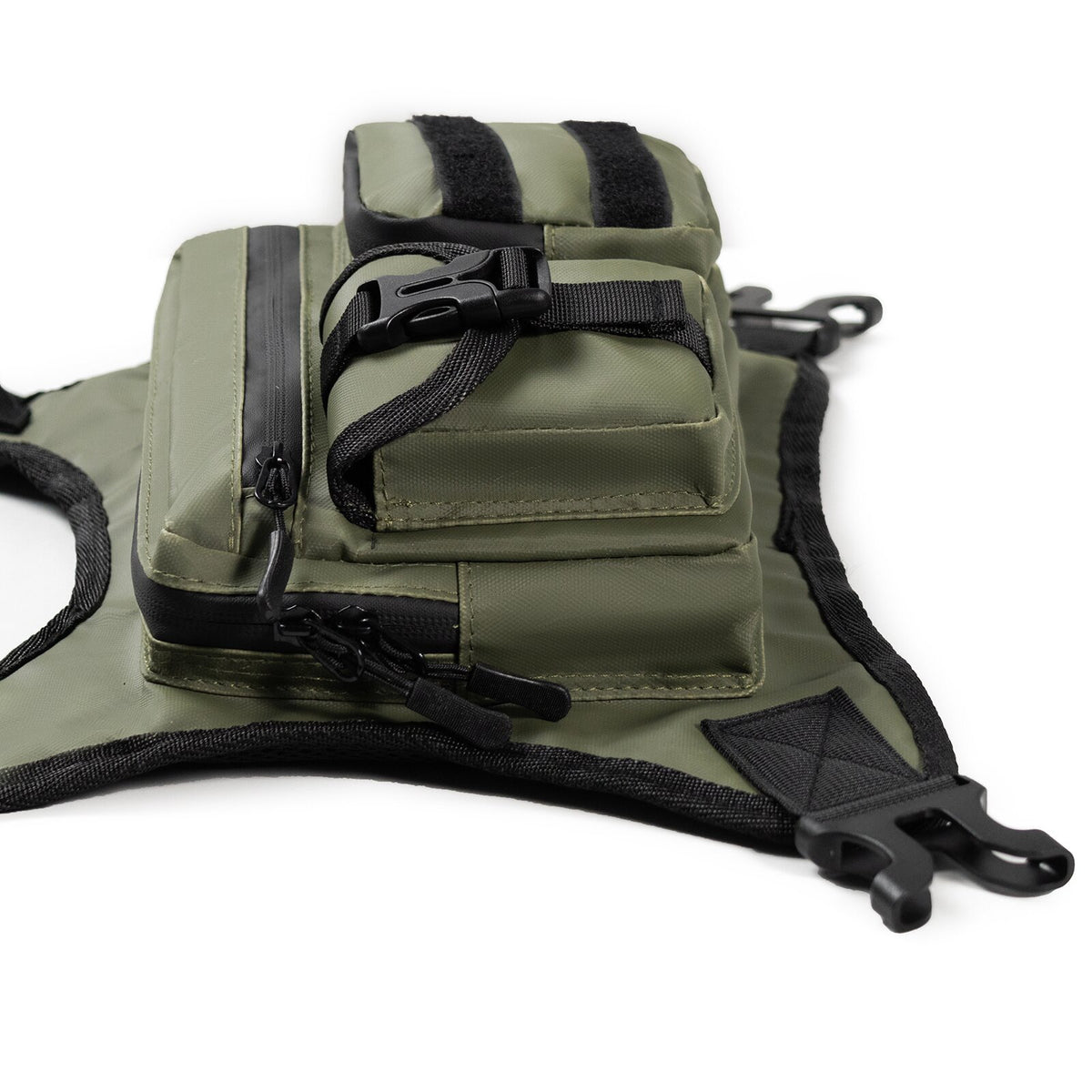 Green Outdoor Tactical Chest Bag - CS Running Hydration Sports Chest Pack for Men (0.572kg, 30x30x6 cm)