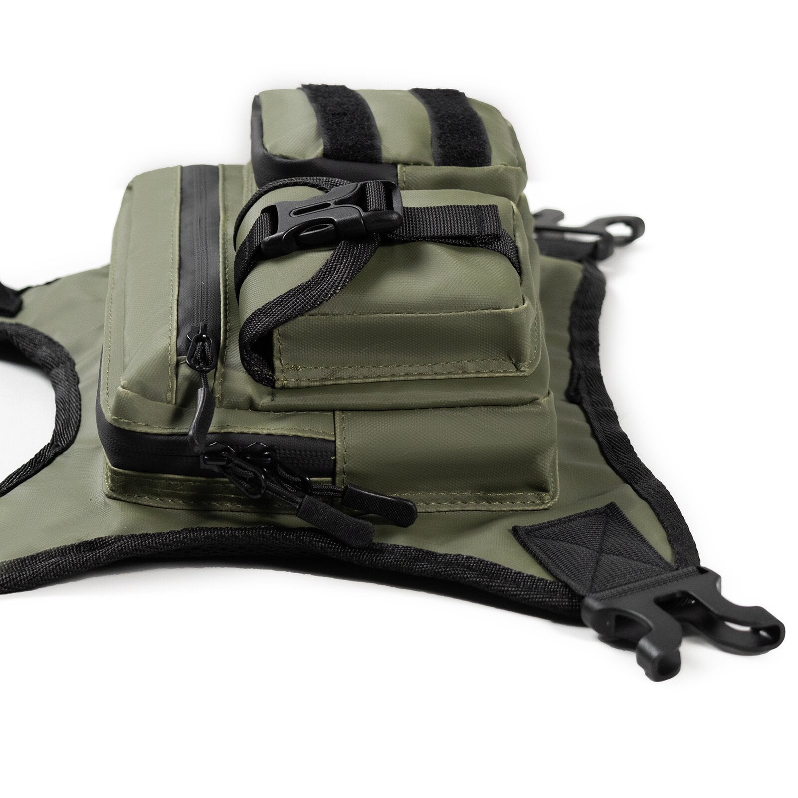 Green Outdoor Tactical Chest Bag - CS Running Hydration Sports Chest Pack for Men (0.572kg, 30x30x6 cm)