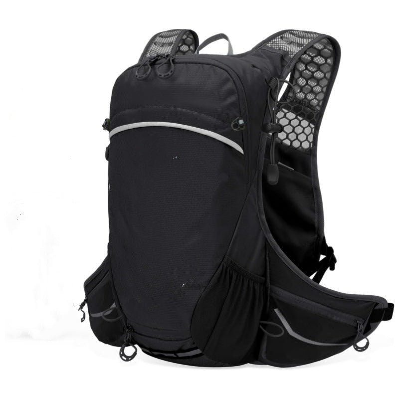 Black Lightweight Outdoor Hiking Backpack Nylon Daypack for Cycling Camping and Mountaineering Breathable Sports Bag Ideal for Australian Adventures