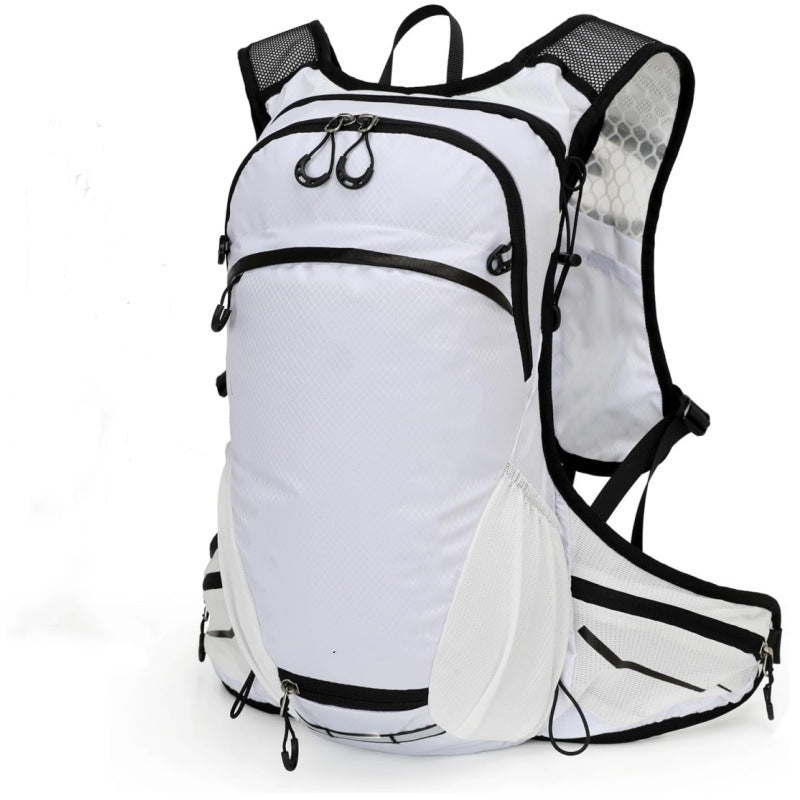 White Lightweight Outdoor Hiking Backpack Nylon Daypack for Cycling Camping and Mountaineering Breathable Sports Bag Ideal for Australian Adventures