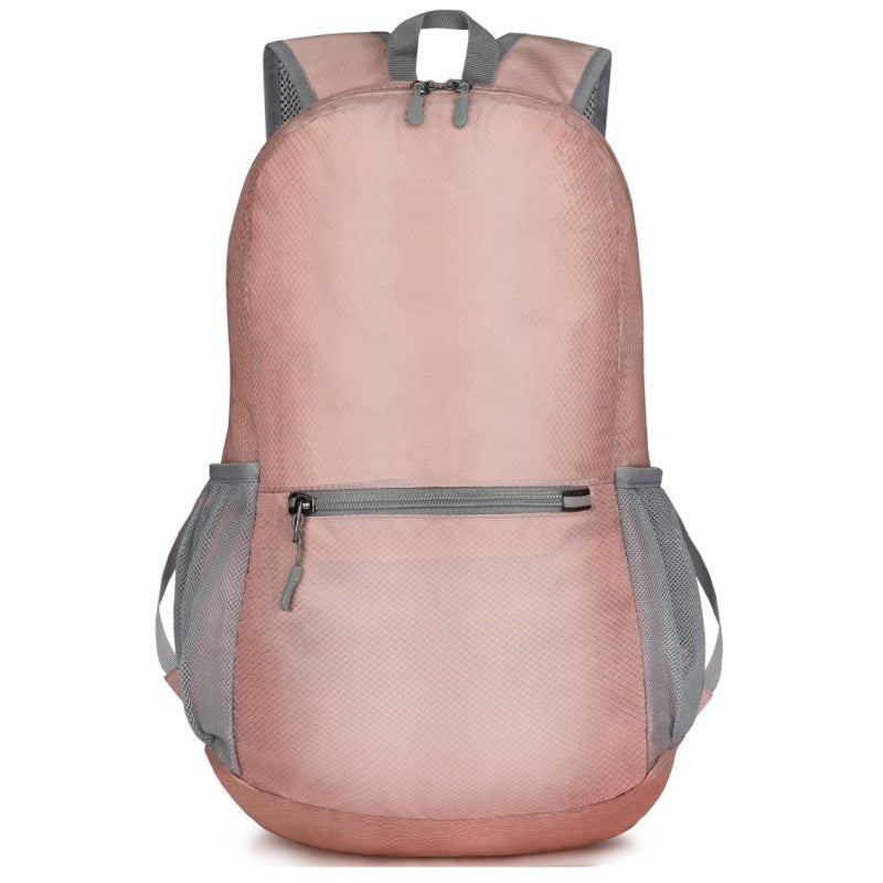 Pink Ultra Lightweight Foldable Backpack Packable Daypack Compact Travel Rucksack with Mesh Pockets Ideal for Outdoor Adventures