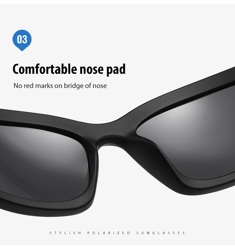 2 Pack Purple Frame + Blue Frame Sports Sunglasses Men Small Frame Cycling Glasses Anti-Glare UV Protection Outdoor Eyewear Ideal for Driving and Running