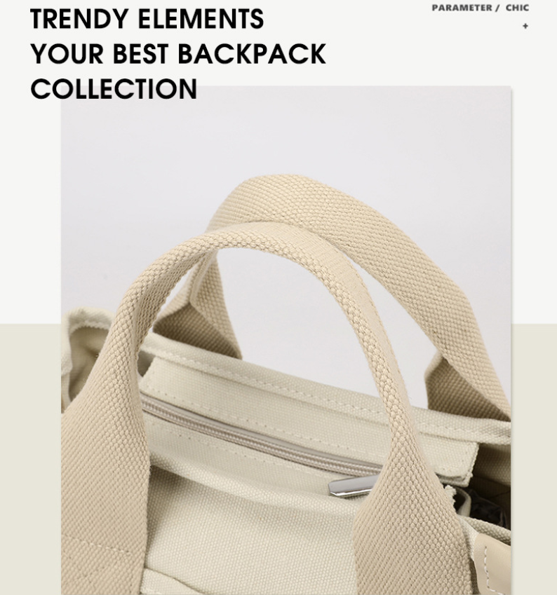 Black Small Canvas Tote Bag Crossbody Lunch Handbag with Adjustable Strap Fits 9.7 Inch Tablet for Women Daily Work and Travel