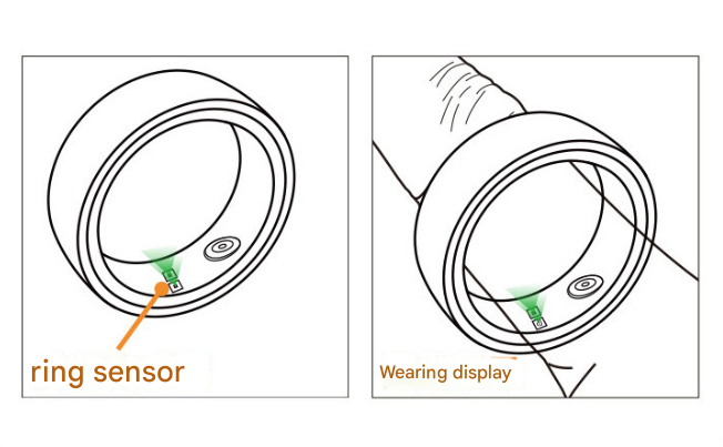 9# Striped Gold Smart Health Ring Tracker with Wireless Charging Case - Titanium Steel Fitness Wearable for Heart Rate, Sleep & Blood Oxygen Monitoring - Waterproof Wellness Device