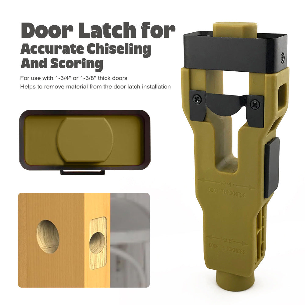 Door Latch Mortise Tool 25mm - Precision Woodworking Jig for Lock Faceplate Installation - Hammer-Driven Chisel Mortiser for DIY &amp; Carpentry (165mm Length)