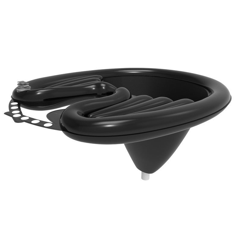 Black Inflatable Hair Washing Basin with Drain Tube and Pump for Seniors Bedridden and Pregnant Women - Portable Home Shampoo Basin for Easy Hair Care