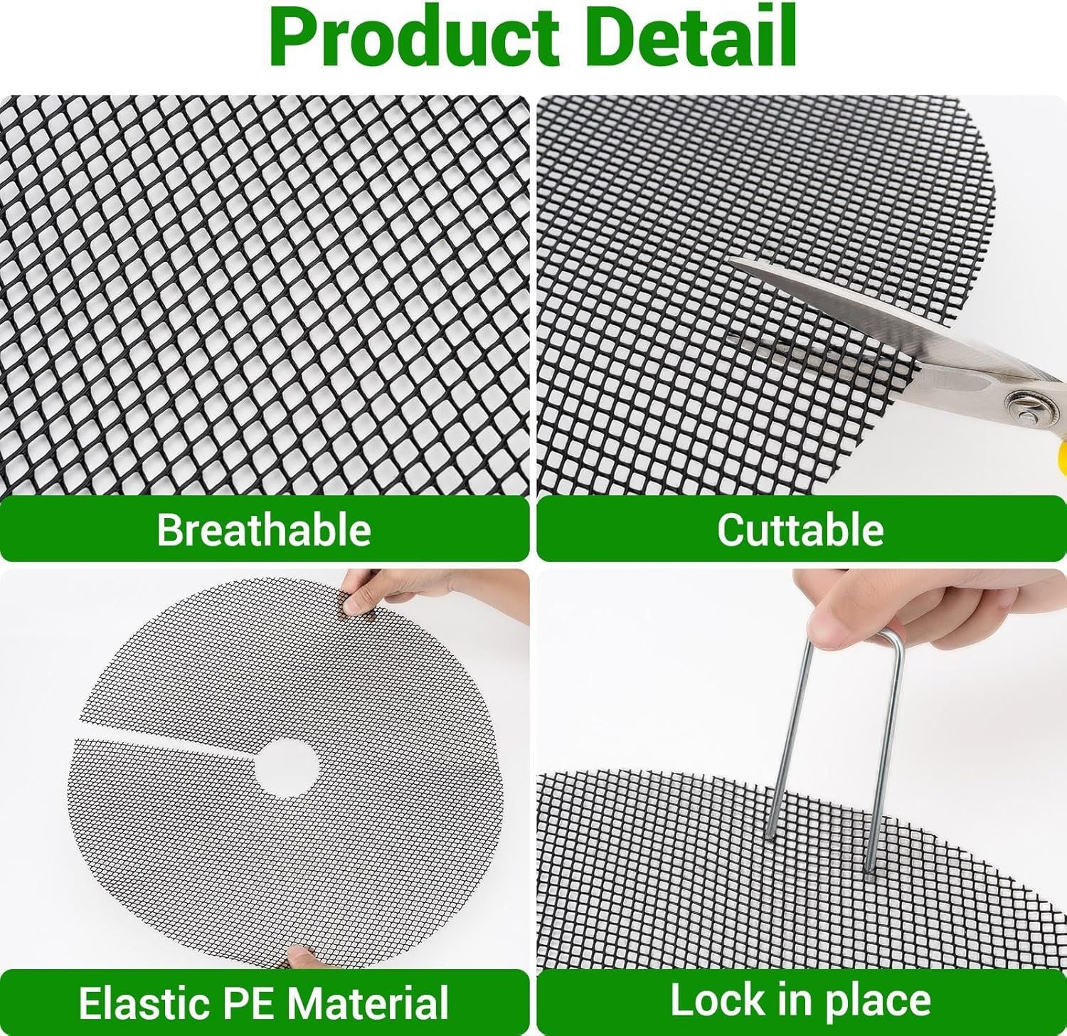 6 Pack Plant Pot Grids 15.7 Inch Flower Pot Soil Protector Cat Dog Pet Proof Cover for Australian Homes Indoor Outdoor Gardening Soil Guard