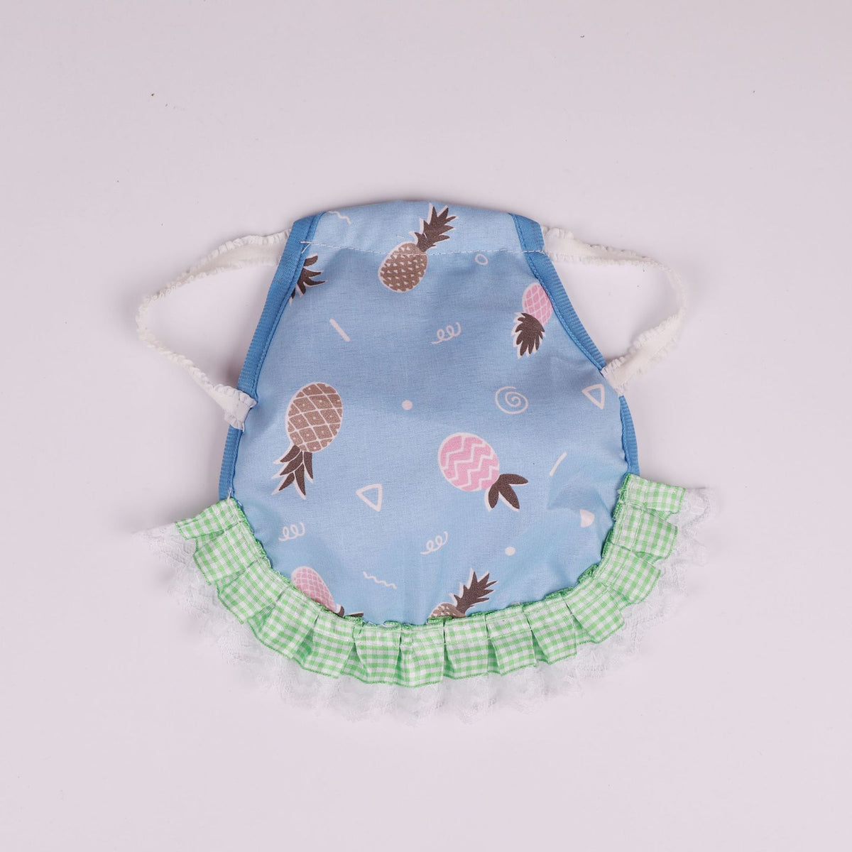 Blue Pineapple 4 Pack Hen Saddle Aprons for Backyard Chickens - Feather Protector for Poultry - Back Protection from Roosters - 22x23cm