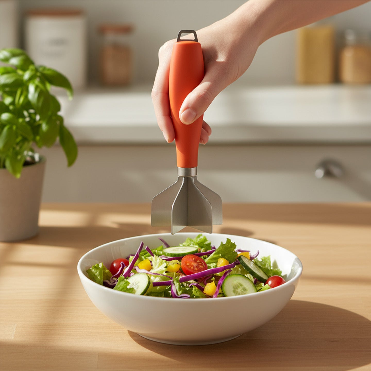 304 Stainless Steel Meat Chopper and Ground Beef Masher - 19cm Heat Resistant Kitchen Tool for Aussie Home Cooking and Meal Prep