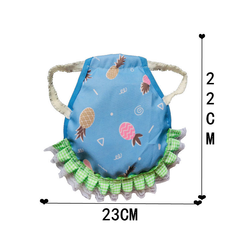 Yellow Pineapple 4 Pack Hen Saddle Aprons for Backyard Chickens - Feather Protector for Poultry - Back Protection from Roosters - 22x23cm