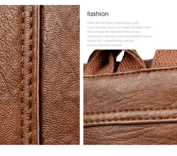 Brown Women's Anti-Theft Backpack Purse Soft Faux Leather Convertible Rucksack Shoulder Bag Large Capacity 31cm for Travel Work Daily Use