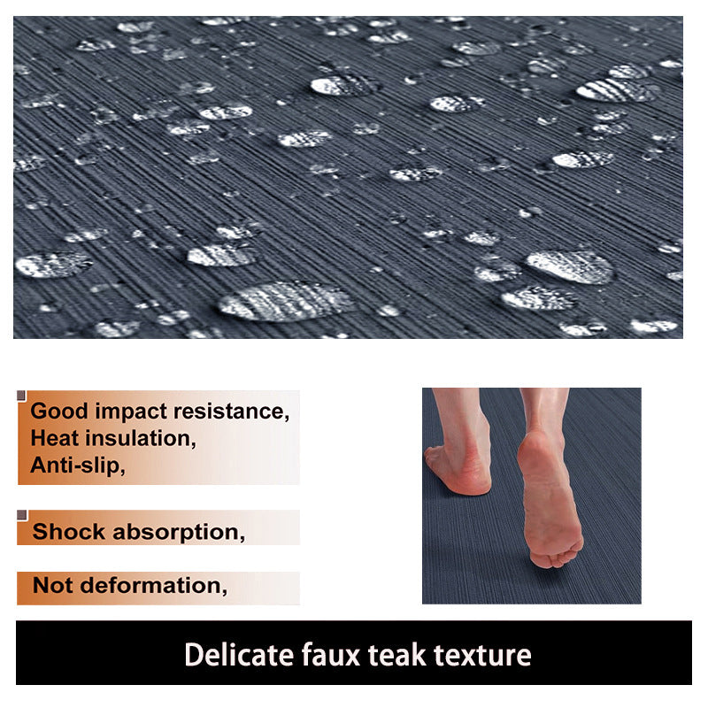 2400*1200*6mm High Density EVA Foam Marine Flooring Flat Sheet Non-Grooved Self-Adhesive Boat Decking Mat Grey for Jet Ski Kayak & Fishing Boat