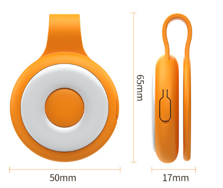 White Mini Magnetic Selfie Light Clip-On LED Phone Fill Light Rechargeable 500mAh 5 Lighting Modes Portable Video Light for Vlogging & Zoom Calls