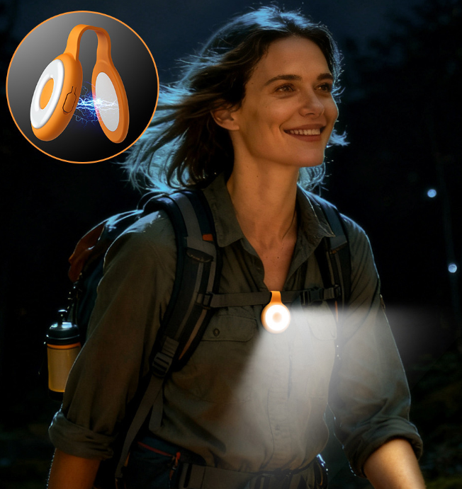 Blue Mini Magnetic Selfie Light Clip-On LED Phone Fill Light Rechargeable 500mAh 5 Lighting Modes Portable Video Light for Vlogging & Zoom Calls