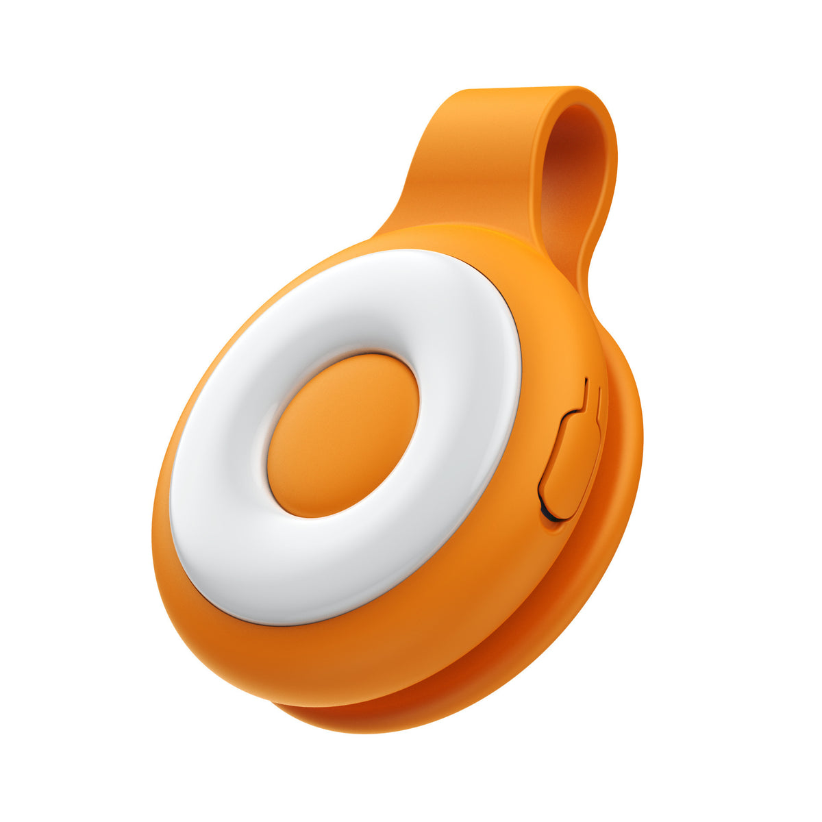 Orange Mini Magnetic Selfie Light Clip-On LED Phone Fill Light Rechargeable 500mAh 5 Lighting Modes Portable Video Light for Vlogging &amp; Zoom Calls