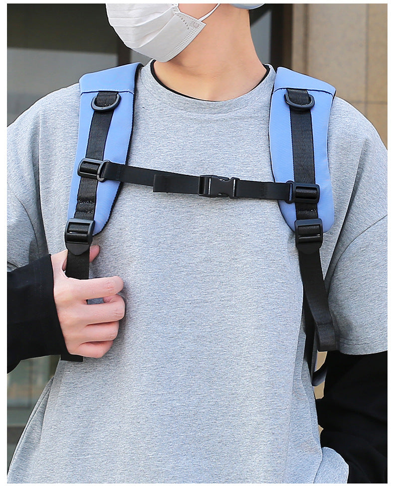 Large Capacity Convertible Travel Backpack - 16" Laptop Compartment, Shoe Pouch & USB Port(blue)