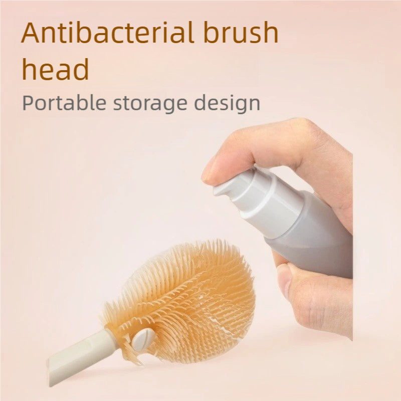 2pc * Effortless & Hygienic Portable Baby Bottle Cleaning Set(Purple)