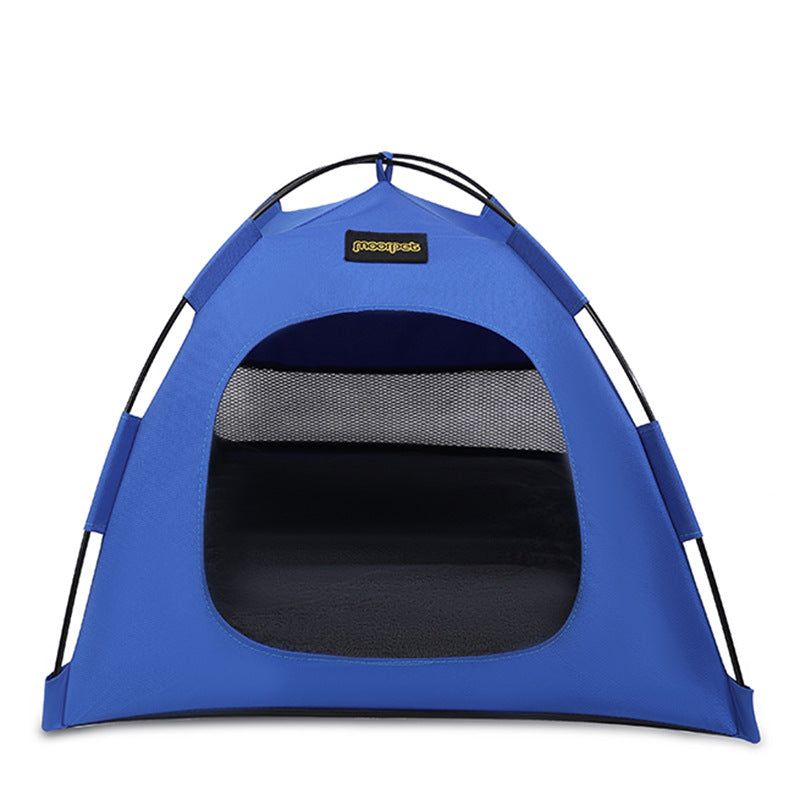 Medium Pet Tent for Cats &amp; Dogs(Blue) - Portable Comfort Shelter with Soft Cushion