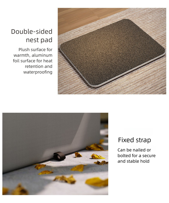 Medium Elevated Indoor/Outdoor Pet Shelter(blue): Waterproof, Insulated for All-Season Warmth