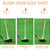 Golden Adjustable Magnetic Golf Club Face Alignment and Swing Trainer