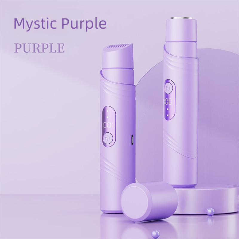 Purple Lectric Bikini Trimmer for Women, 1 Set Rechargeable 2 in 1 Body &amp; FacialHair Removal