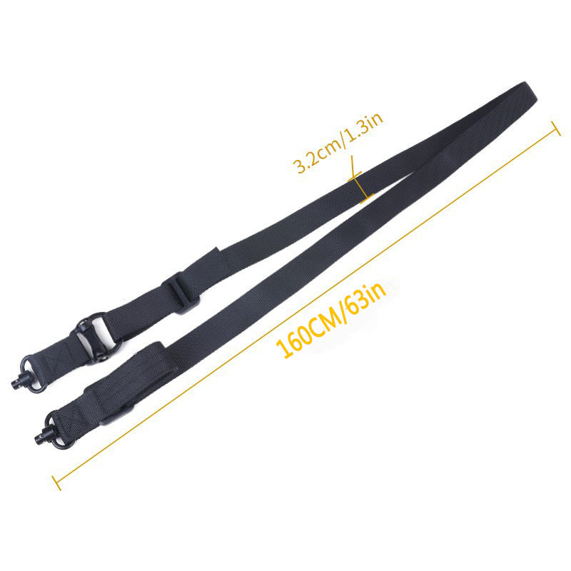 Khaki Quick-Adjust MS4 Tactical Sling System - Single/Two-Point Conversion Kit for Outdoor Gear
