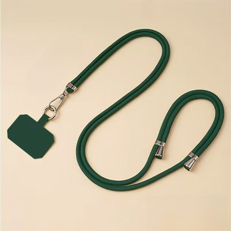 3-Pack Adjustable Green Crossbody Phone Lanyards – Dual Wear Modes, Two-Ways of Hanging,Ultra-Slim 0.6mm Patch