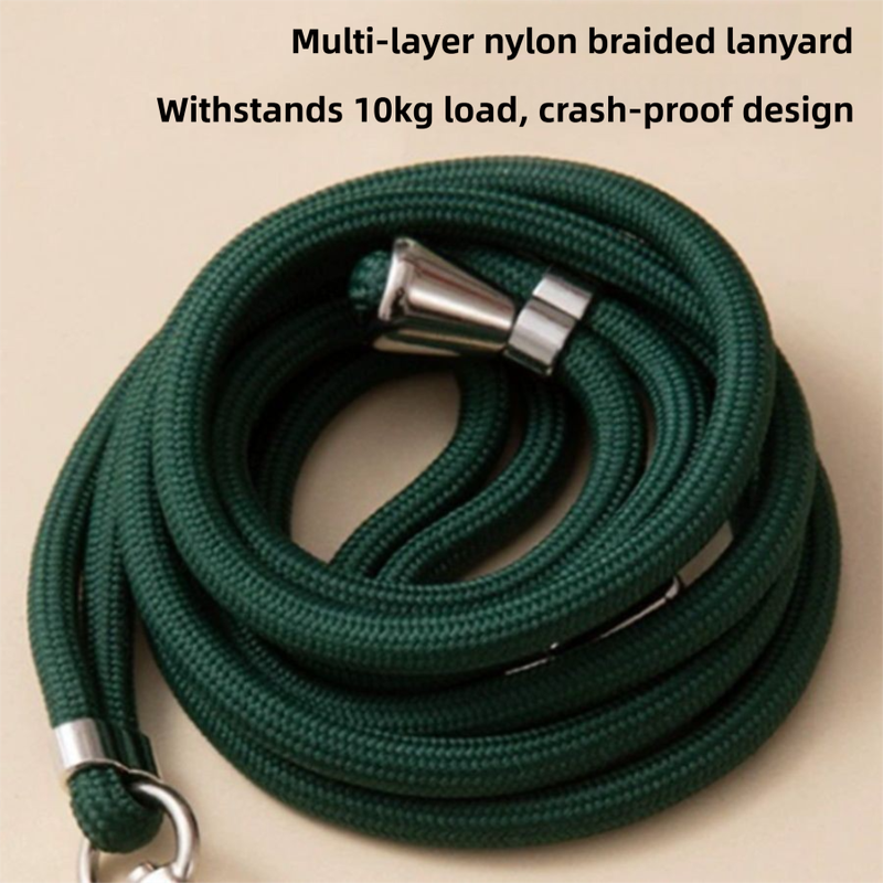 3-Pack Adjustable Khaki Crossbody Phone Lanyards – Dual Wear Modes, Two-Ways of Hanging,Ultra-Slim 0.6mm Patch