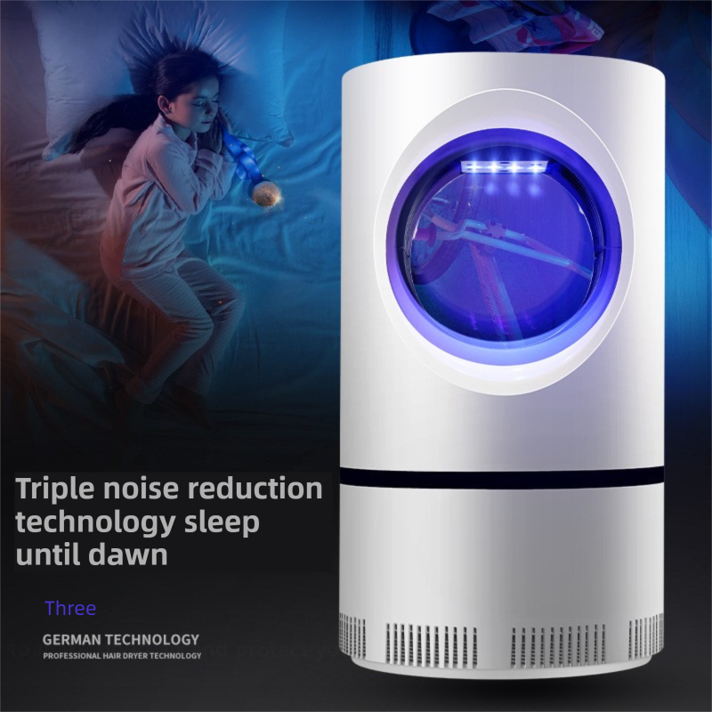 2-Pack Silent UV LED Mosquito Killer Lamp - Indoor Physical Insect Trap & Fly Catcher with USB Power for Home