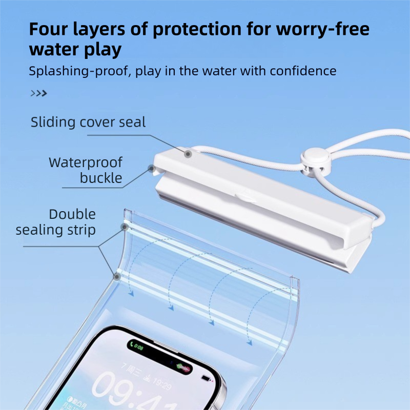 3-PCS Yellow IPX8 Waterproof Phone Pouch(19×11 CM) - Universal Touch Screen & Underwater Photo Case for Swimming, Snorkeling, and Beach